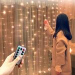 3 Color Curtain String Lights Remote Control