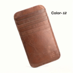 Genuine Leather Slim Card Wallet - Image 10