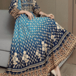 Middle Eastern Embroidered Maxi Dress for Women  Elegant Loose Fit Ethnic Long Gown for usa