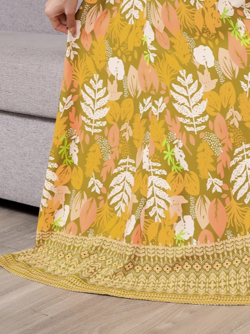 Middle Eastern Embroidered Bohemian Style Maxi Dress for Women - Image 7