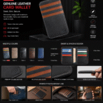 Genuine Leather Slim Card Wallet