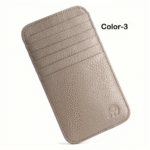 Genuine Leather Slim Card Wallet - Image 3
