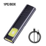 Ultra-thin COB Flashlight with Magnetic Base Clip Waterproof Rechargeable Dimmable 3W RGB Strobe EDC Camping Hiking Maintenance - Image 8