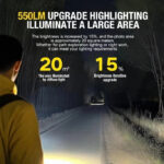 Ultra-thin COB Flashlight with Magnetic Base Clip Waterproof Rechargeable Dimmable 3W RGB Strobe EDC Camping Hiking Maintenance - Image 5